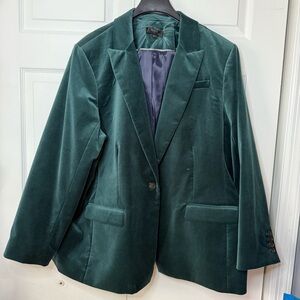 J. Crew velvet blazer size 22